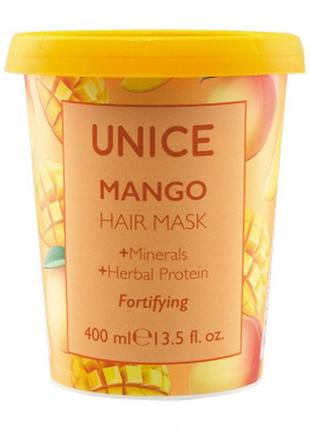 Маска для волосся unice з екстрактом манго, 400 мл (3416010)