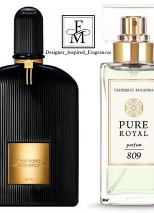 Парфуми жіночі fm pure royal 809 tom ford black orchid, 50 мл