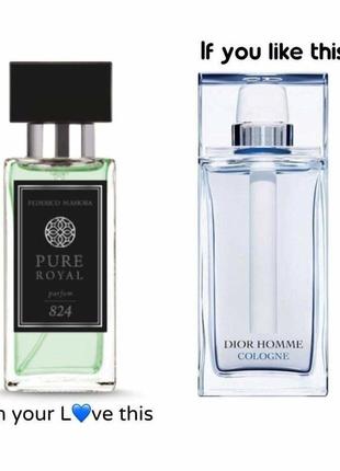 Духи для мужчин fm pure royal 824 christian dior homme cologne...