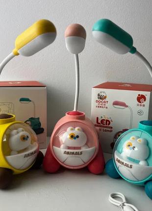 Лампа лед настільна дитяча нічник LED на акумуляторі світодіод...