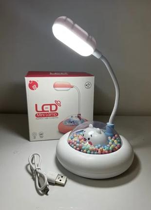 Нічник дитячий LED USB на акумуляторі лампа настільна светильник