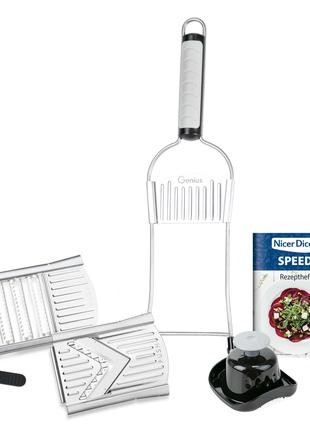 Универсальная компактная овощерезка Nicer Dicer SPEED / Мульти...