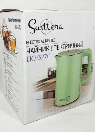 Хороший электрический чайник Suntera EKB-327G, Тихий электриче...
