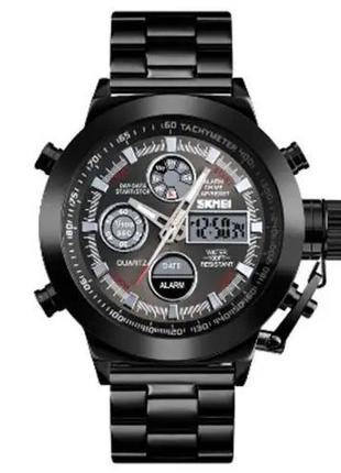 Часы для военнослужащих SKMEI 1515BK BLACK | Фирменные спортив...