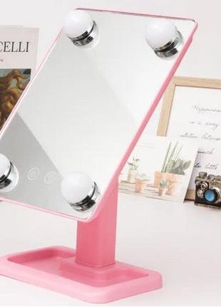 Настольное зеркало с led подсветкой Cosmetie mirror 360 | Зерк...