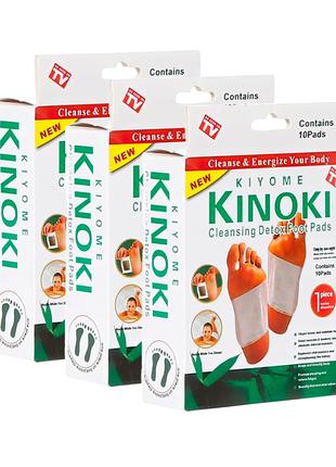 Комплект 3 упаковки, пластырь для выведения токсинов Kinoki 10...