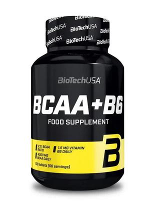 Амінокислоти BCAA BioTech BCAA + B6 100 tabs