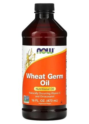 Олія зародків пшениці NOW Wheat Germ Oil, 473 мл