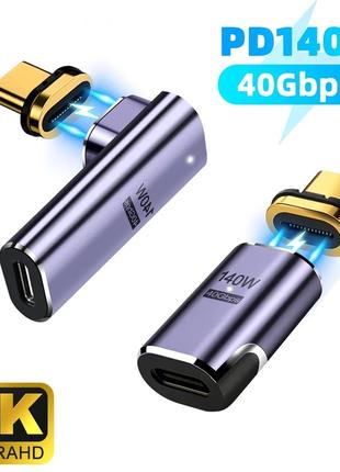 USB 4.0 USB C на Type C магнитный коннектор 24 PIN 20/40 Gbps ...