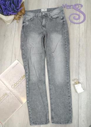 Женские джинсы tally weijl серые размер m (46/38)