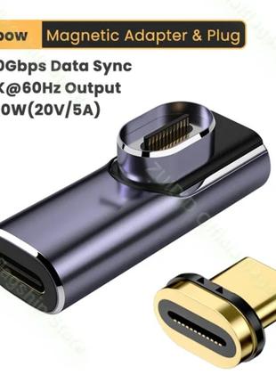 USB 4.0 USB C To Type C магнітний адаптер 24 PIN 40 Gbps PD 10...