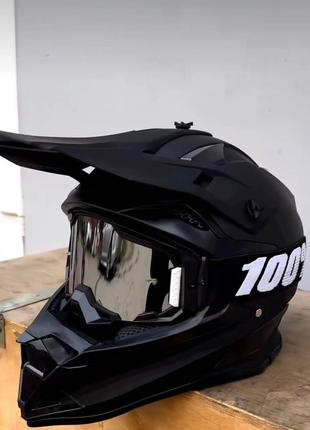 Шлем кроссовый FOX с очками , шлем на мотоцикл, скутер, ендуро...