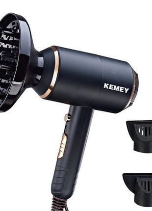 Профессиональный фен для волос с диффузором Kemey KM-8896