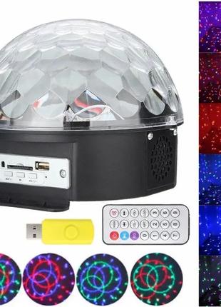 Диско-шар светомузыка диско шар USB, динамиками и пультом