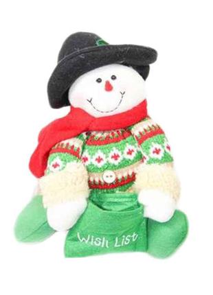 Фігура новорічна 26см Wish list Snowman M48042-2 ТМ STENSON