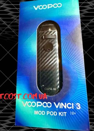 Voopoo Vinci 3 mod pod original carbon fiber black вінчі 3 под