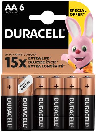 Батарейка Duracell LR06 MN1500 1x6 шт.