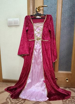Платье принцесса, королева на 7-9 лет