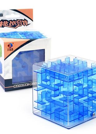 Головоломка Куб Лабиринт 3D Прозрачный 80 мм Transparent Cube ...