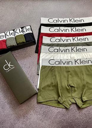 Подарочный набор боксеров трусы-шорты из 4 шт calvin klein bla...