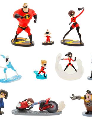 Большой набор фигурок "Суперсемейка-2" Deluxe Disney Pixar