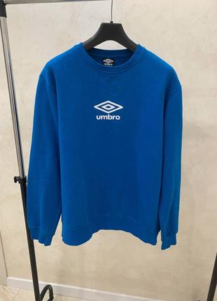 Свитшот на флисе umbro оригинал синий свитер джемпер