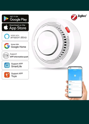 Zigbee, Wi-Fi датчик диму Tuya