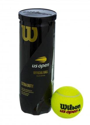 Мячи для тенниса Wilson US Open 3-ball Желтый (WRT106200)