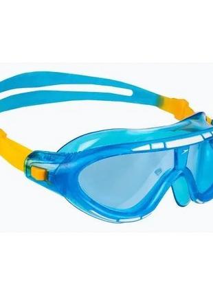 Очки для плавания Speedo RIFT GOG JU синий, оранжевый OSFM 8-0...