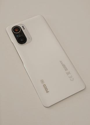 Задняя крышка Xiaomi Poco F3 со стеклом камеры, цвет - Белый