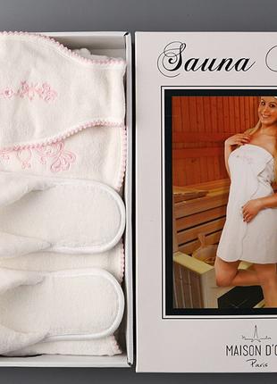Maison D`or Maison D`or Belle Sauna набор для сауны женский белый