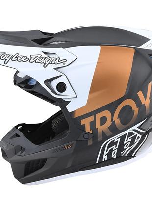 Мото шлем TLD SE5 Carbon Helmet [QUALIFIER WHITE / BRONZE] MD