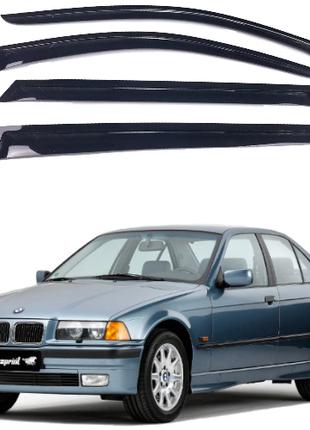 Дефлекторы окон ветровики на BMW 3 Series E36 седан 1990-1998 ...