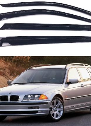 Дефлекторы окон ветровики на BMW 3 series E46 универсал 1998-2...