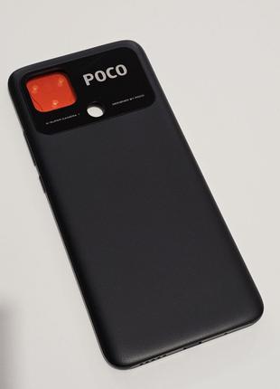Задня кришка Xiaomi Poco C40, колір - чорний