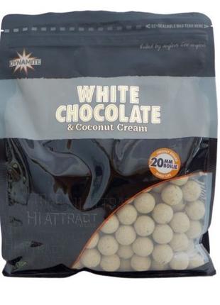 Бойлы для рыбалки Dynamite Baits White Chocolate & Coconut Cre...