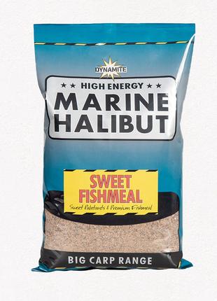 Прикормка Dynamite Baits Marine Halibut Sweet Fishmeal Groundb...