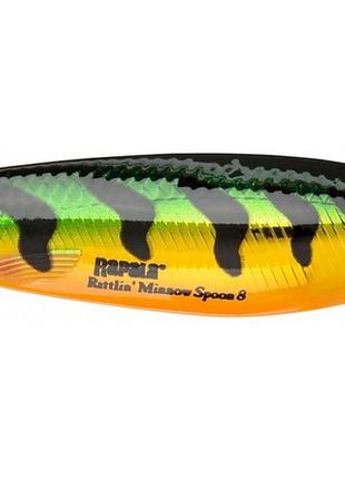 Блесна незацепляйка Rapala Minnow Spoon RMSR08 FLP