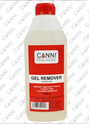 Жидкость для снятия гель-лака Gel remover CANNI, 1000 мл