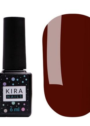 Гель-лак Kira Nails №154 (темно-коричневий, емаль), 6 мл