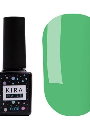 Гель-лак Kira Nails №182 (блакитнувато-зелений, емаль), 6 мл