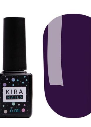 Гель-лак Kira Nails №157 (темно-фіолетовий, емаль), 6 мл