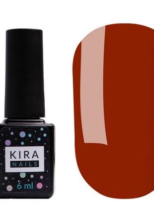 Гель-лак Kira Nails №145 (помаранчево-червоний, емаль), 6 мл