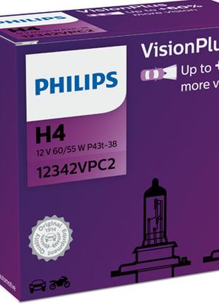 Комплект автоламп Philips H4 12V 60/55W (PS 12342 VP C2)