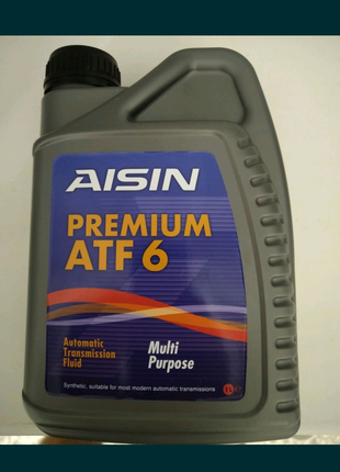 Трансмиссионное масло Aisin Premium ATF 6 1л новое.