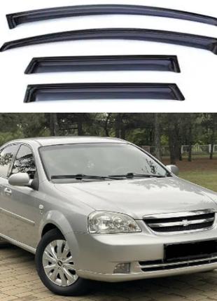 Дефлекторы окон ветровики на Chevrolet Lacetti седан 2004-2013...