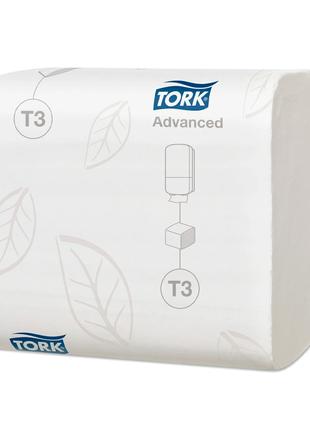 Листовий туалетний папір TORK T3 (Advanced) 242 листи, 2 шари ...