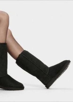 Шикарные мегатеплые актуальные кожаные сапоги угги ugg /натура...