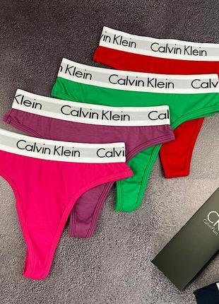 Подарочный набор женские стринги из 4 шт. calvin klein с3111 р...