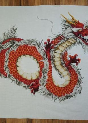 Вишита картина китайський дракон доме ручна вишивка хрестиком ...